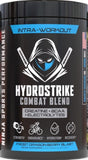 Ninja Sports Performance HydroStrike Combat Blend envase, listo para entrenamientos.