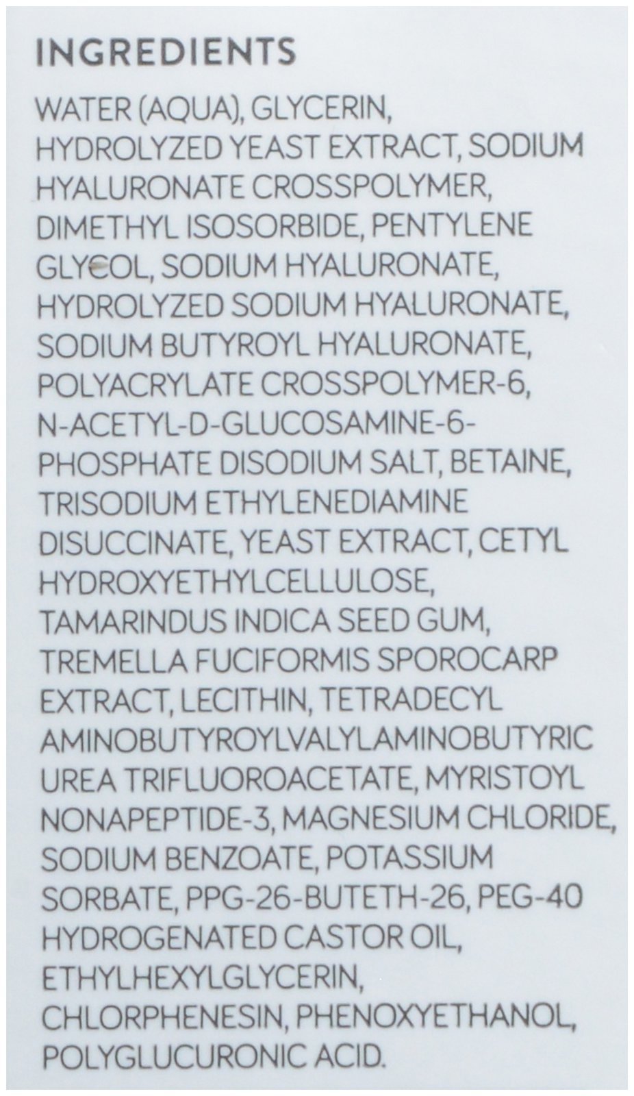 NIOD Multi-Molecular Hyaluronic Complex textura sedosa y rápida absorción.