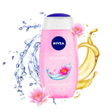 NIVEA Ducha con aceite de lirio de agua, envase práctico para uso diario.