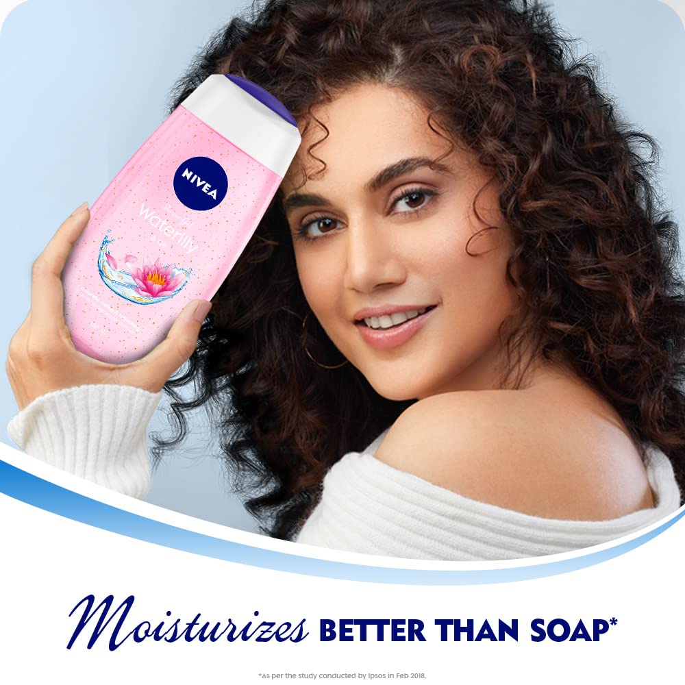 NIVEA Ducha espuma seda, textura suave para una limpieza agradable.