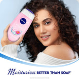 NIVEA Ducha espuma seda, textura suave para una limpieza agradable.