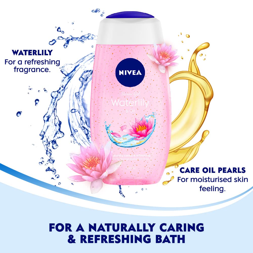 NIVEA Ducha fragancia lirio de agua, aroma refrescante para la ducha.