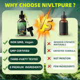 Nivltpure Tapa segura protege el producto y facilita almacenamiento responsable.