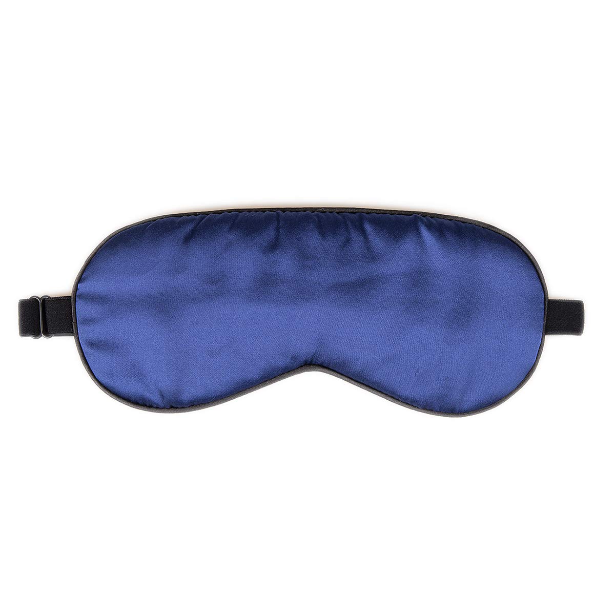 NMM Global mascarilla Seda Morera azul marino, vista frontal suave para dormir.