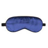 NMM Global mascarilla Seda Morera azul marino, vista frontal suave para dormir.