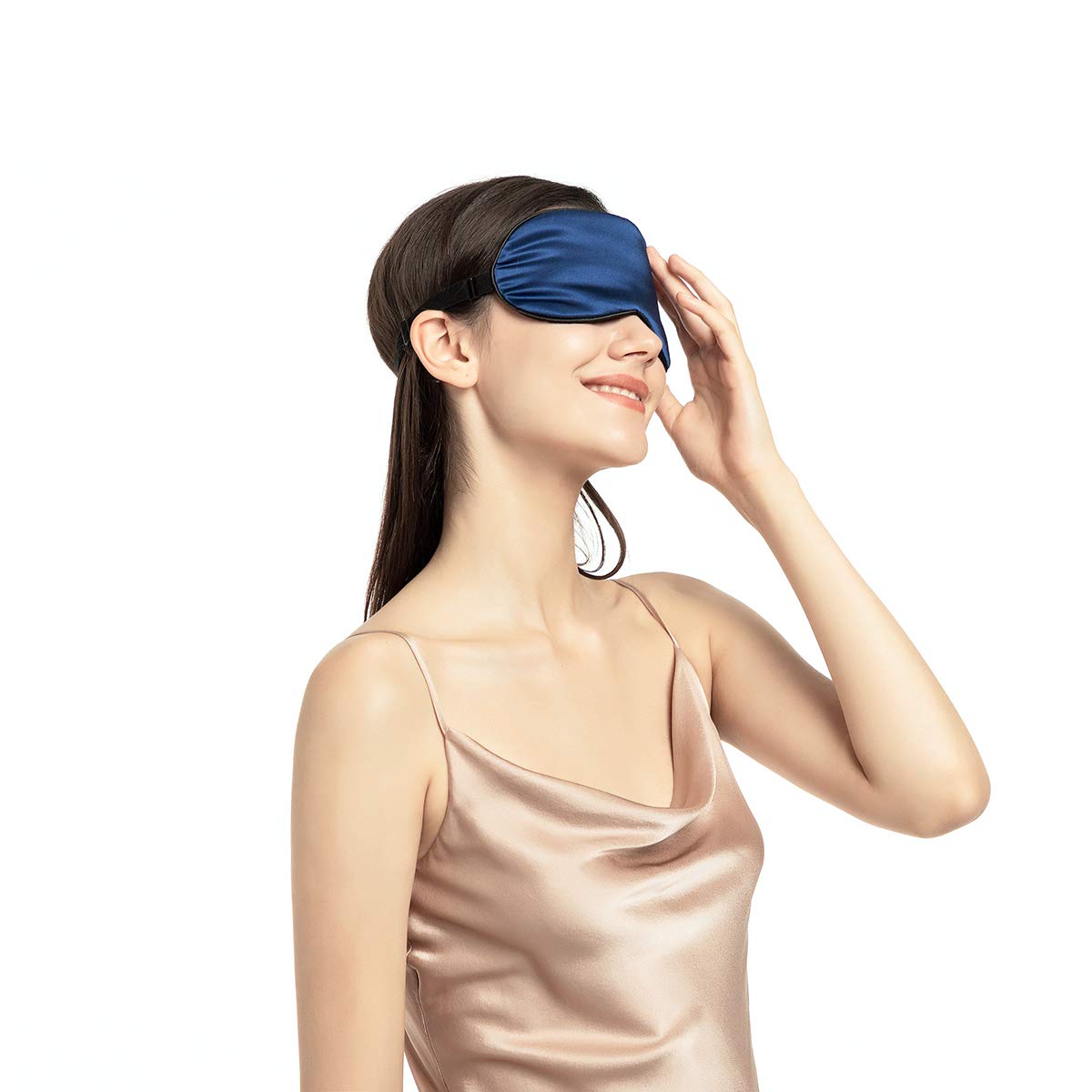 NMM Global mascarilla sueño azul marino, fácil de limpiar para uso diario.