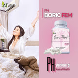 N'More borico supositorios vaginales dosis diaria para noches tranquilas.