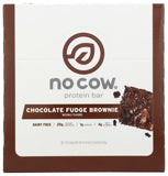 No Cow barra proteina vegan chocolate fudge brownie sin gluten: opción apta.