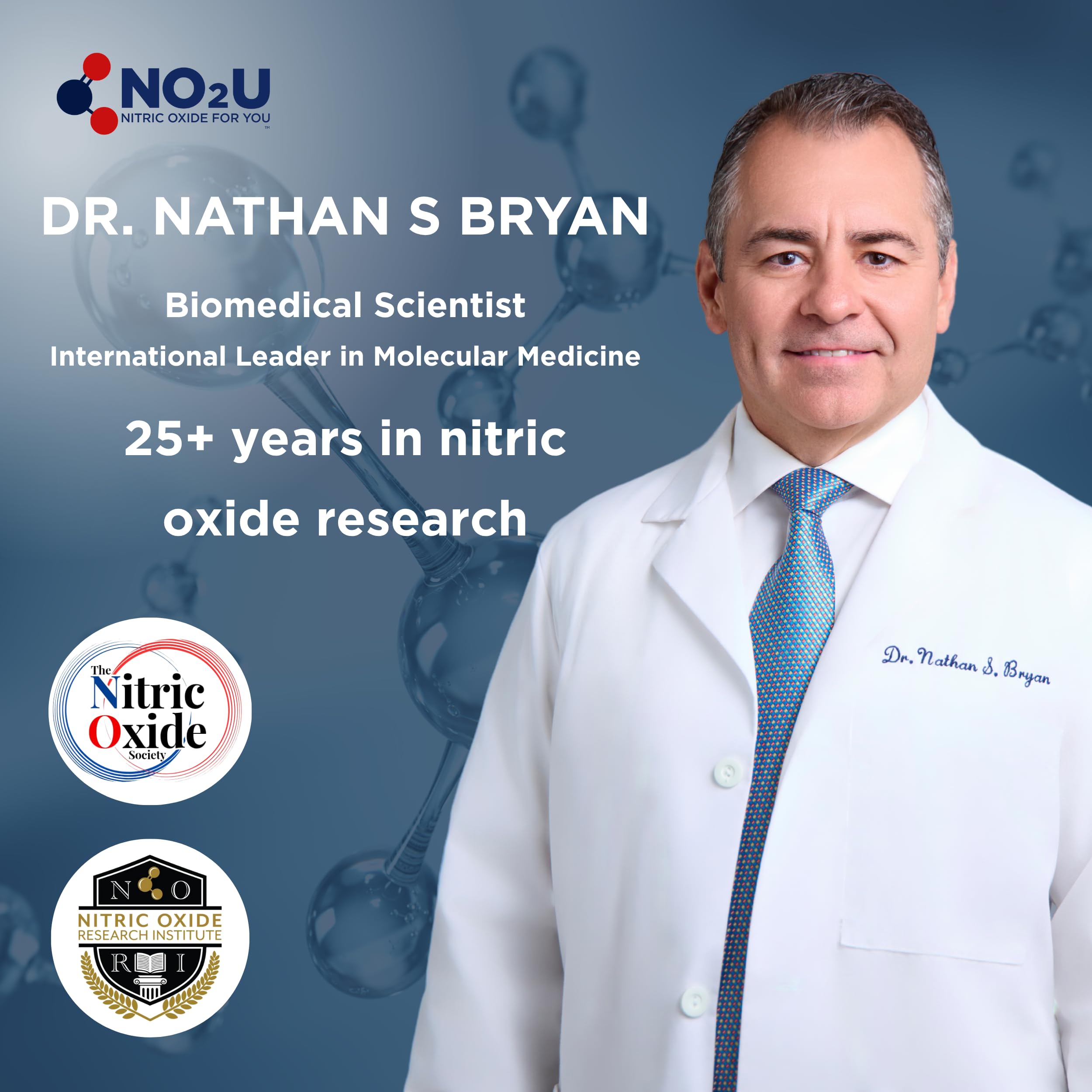 Botella NO2U Bryan Nitriceuticals abierta y cerrada, almacenamiento adecuado