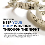 Nobi Nutrition melatonina: cápsula para facilitar dormir.