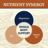 Nobi Nutrition apoyo a huesos y bienestar con D3 y zinc.