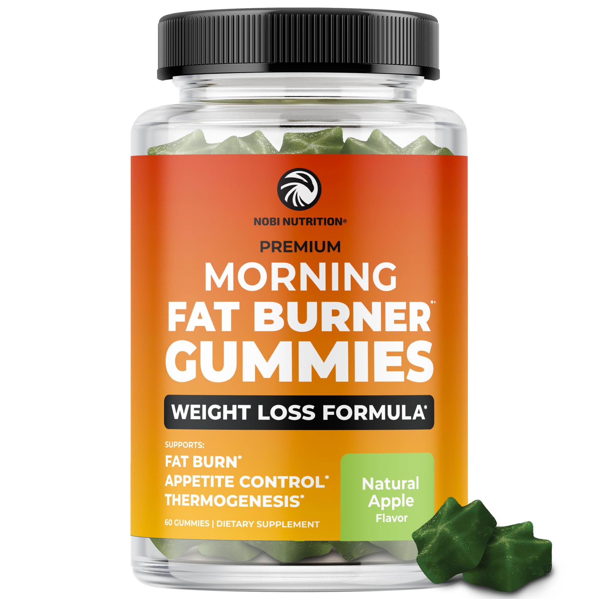Nobi Nutrition gomitas quemagrasa en empaque, listas para empezar la mañana con energía.