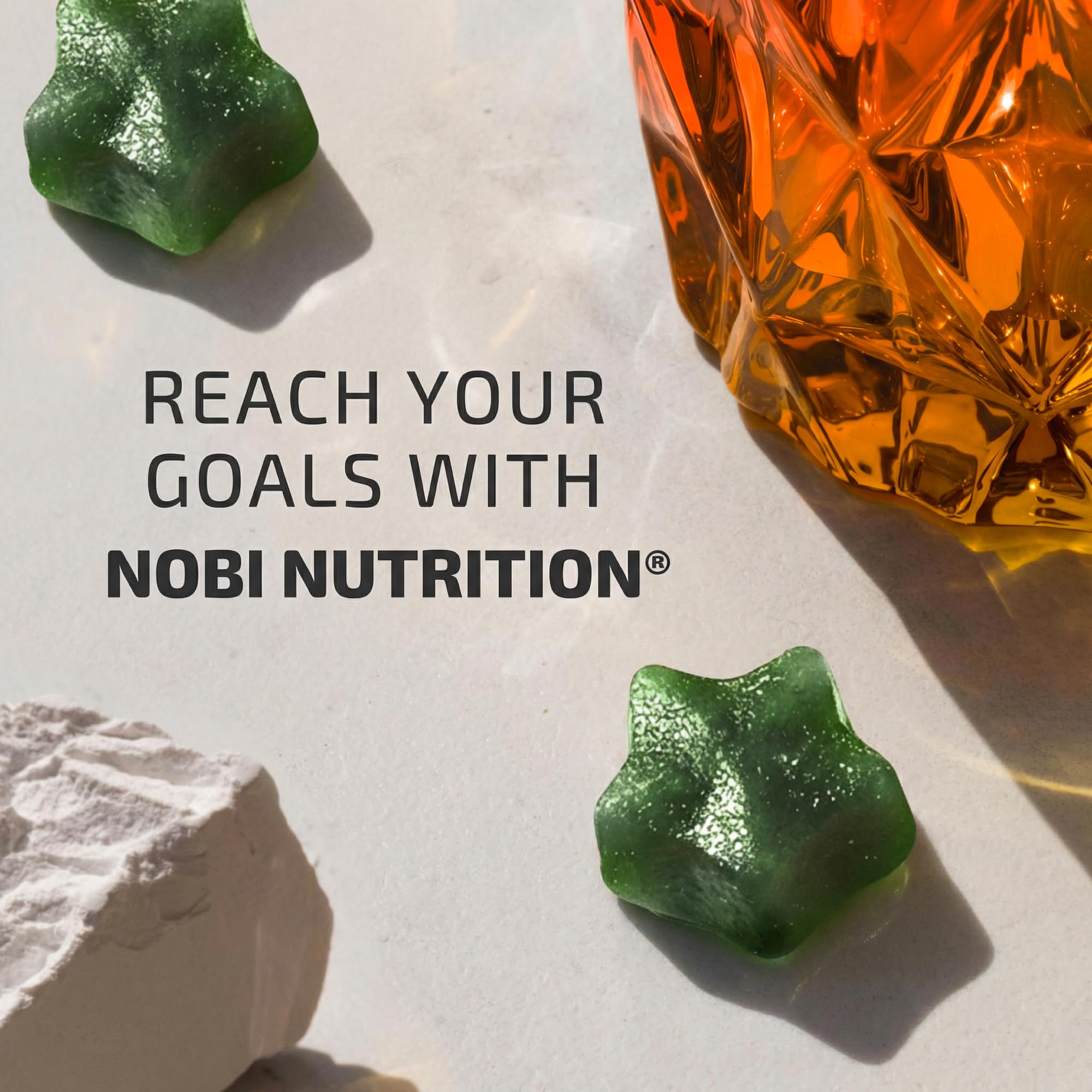 Nobi Nutrition gomitas sin colorantes artificiales, opción más limpia.