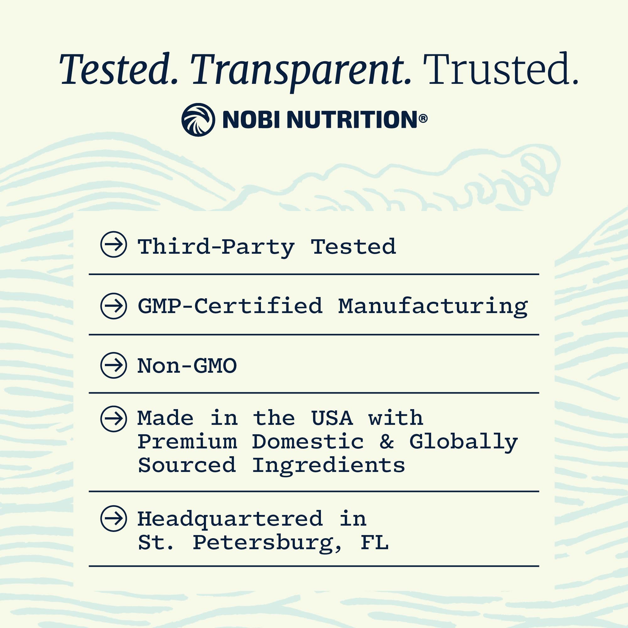 Producto BPM y no transgénico de Nobi Nutrition