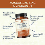 Nobi Nutrition magnesio glicinato malato citrato con zinc y D3, biodisponibilidad.