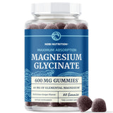 Gomitas de Nobi Nutrition Magnesium Glycinate en frasco, fácil almacenamiento diario.