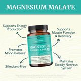 Nobi Nutrition Magnesium Malate 1500mg, cápsulas visibles en blíster, absorción fácil