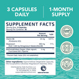 Nobi Nutrition Magnesium Malate 1500mg, cápsulas y extracto de pimienta negra, mejor absorción