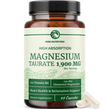 Nobi Nutrition Magnesium Taurate - botella visible para relajación y bienestar