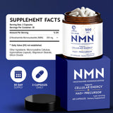 Nobi Nutrition NMN cápsulas en caja, fácil de usar.