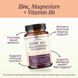 Etiqueta clara de Nobi Nutrition zinc magnesio y B6