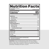 Textura cremosa de Noble Origins Proteína de Res vainilla para desayunos.