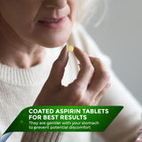 NobleAid aspirina 81 mg blíster embalaje, práctico para llevar.