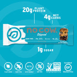 No Cow barra proteína baja en azúcar, merienda equilibrada.