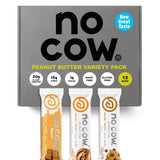 No Cow barritas proteína vegana mantequilla de cacahuate, merienda conveniente y sabrosa