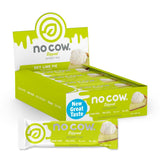 No Cow barrita proteina vegana lima acida pack 12, snack diario saludable.