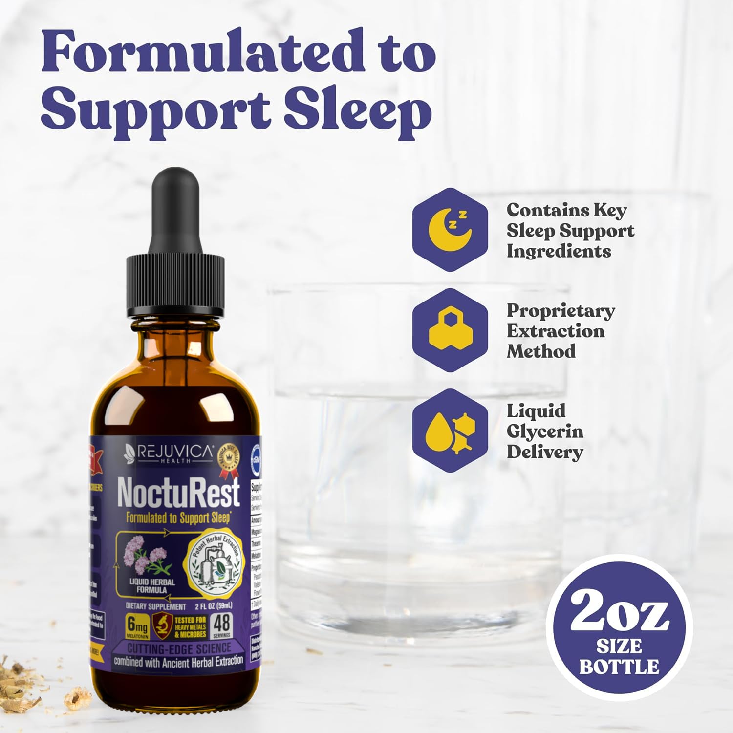 NoctuRest gota a gota, absorción rápida para dormir sin problema