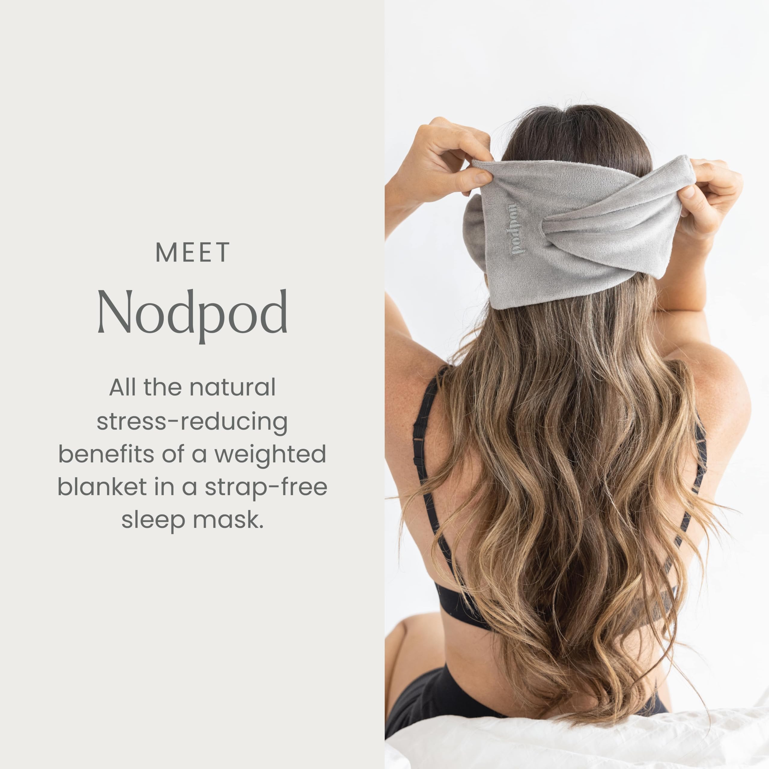 Nodpod diseño de cuatro cápsulas ofrece sujeción suave sin necesidad de correas.