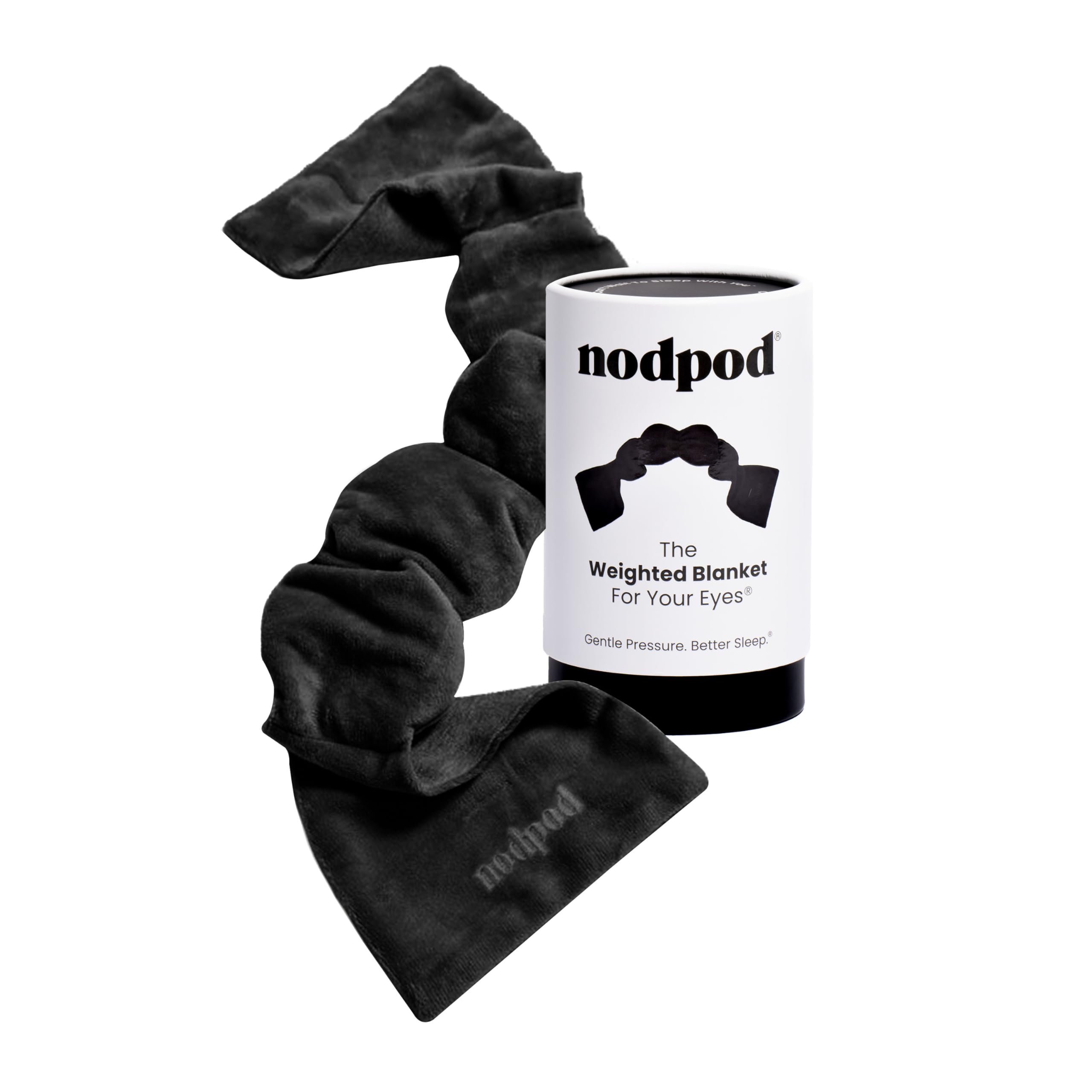 Nodpod máscara con diseño de cuatro cápsulas para dormir cómodo.