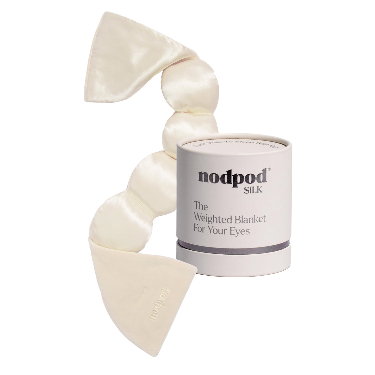 Nodpod seda mineralizada mascarilla sin correas bloquea la luz para dormir mejor