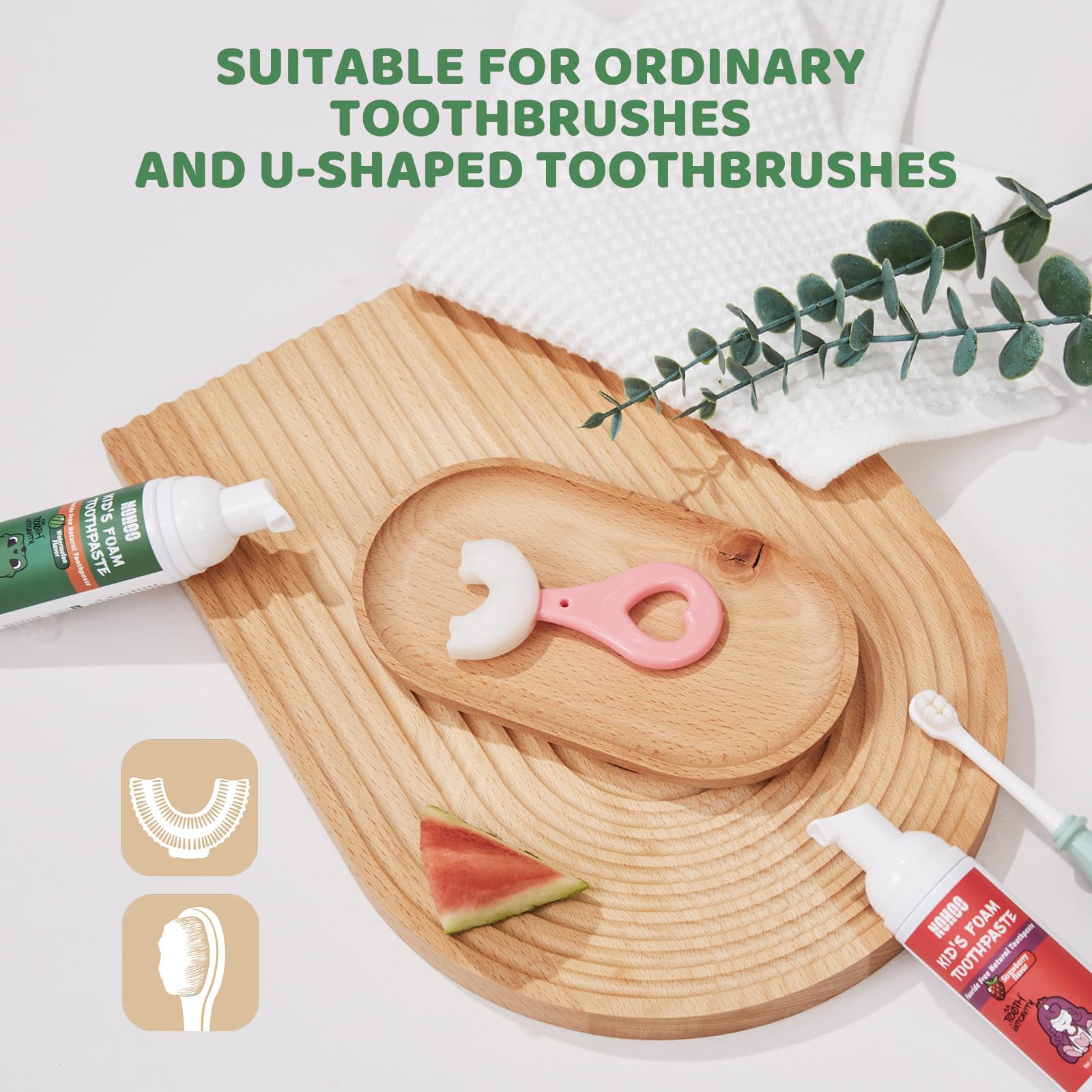 NOHOO envase compacto, perfecto para mochilas y bolsos.