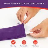 Nolava Designs Lotus Eye Pillow uso en meditación, apoyo suave.