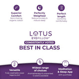 Nolava Designs Lotus Eye Pillow para viaje, compacto y cómodo.