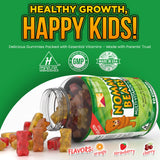Nommy Bears etiqueta clara con información de 11 nutrientes clave.