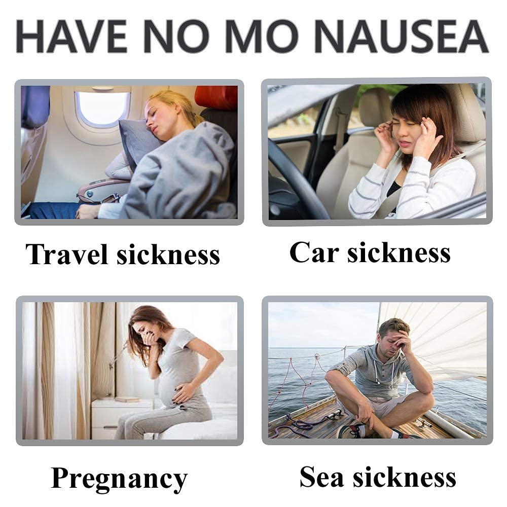NoMo Nausea pulsera aroma menta, sensación refrescante para comenzar el día