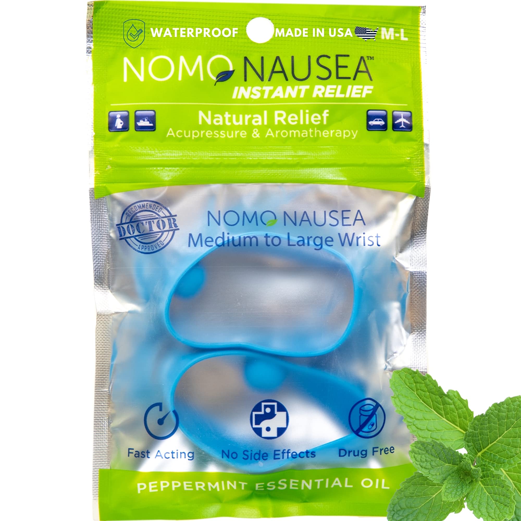NoMo Nausea pulsera de aromaterapia para estrés y malestar