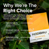Noobru Advantage 11 ingredientes clave para soporte cognitivo y memoria