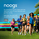 Noogs gomas energéticas creadas por dietista y maratonista, rendimiento confiable.