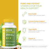 Aceite de cártamo en Noor Vitamins D3 5000 UI para absorción.