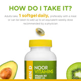 Certificado halal de Noor Vitamins D3 5000 UI.