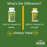 Noor Vitamins D3 capsula nutricional para salud ósea e inmune