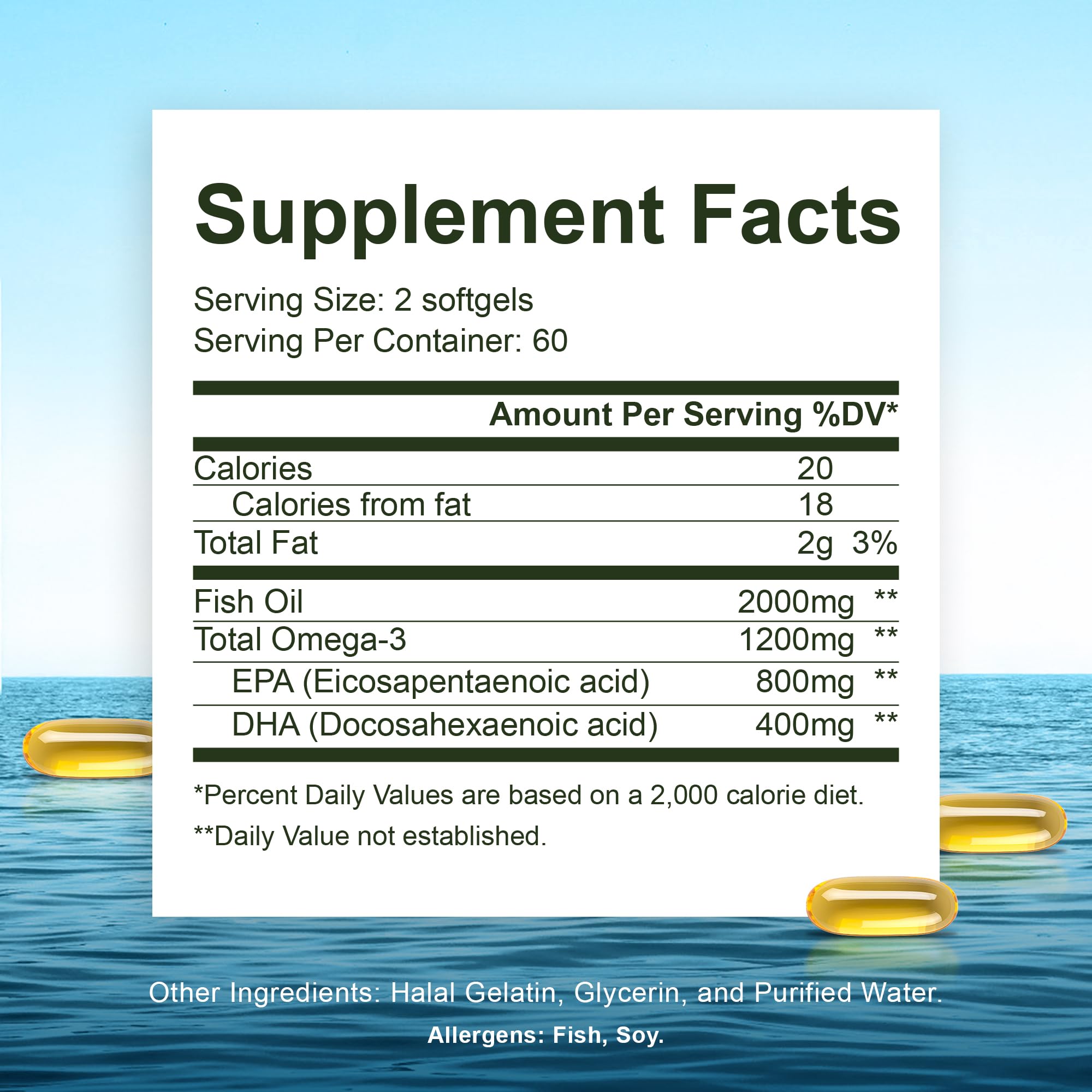 Noor Vitamins Ultra Omega 3: cápsulas blandas fáciles de tragar.