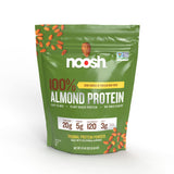 NOOSH proteína de almendra en polvo sin sabor, ideal para batidos proteicos.