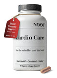 NØØT Cardio Care: botella frontal, apoyo natural para la salud cardiovascular diaria.