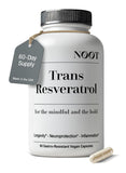 NOOT Trans Resveratrol botella frontal para vitalidad diaria