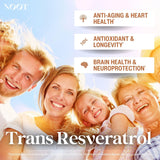 NOOT Trans Resveratrol cápsulas primer plano para defensa antioxidante